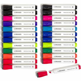 U Brands Dry-Erase Markers: Assorted Ink 24-Pack - Markers &