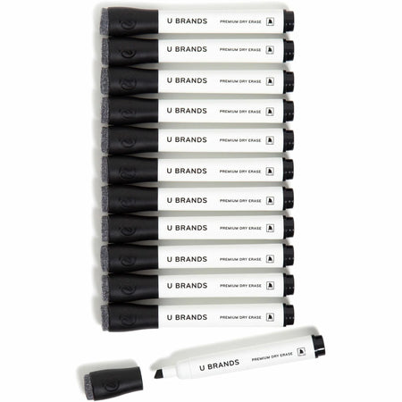 U Brands Dry-Erase Markers - Black Ink 12-Pack - &