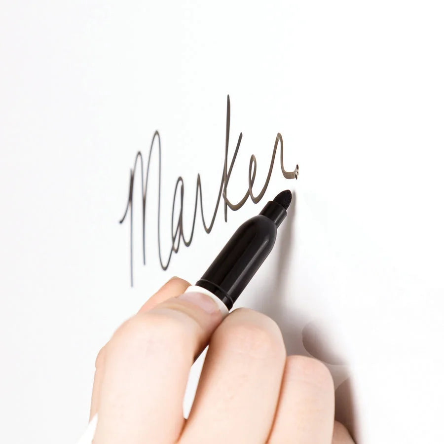 U Brands Dry Erase Markers - Medium Tapered Point - Black Ink - 12 Pack - & Dry-Erase