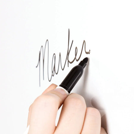 U Brands Dry Erase Markers - Medium Tapered Point - Black Ink - 12 Pack - & Dry-Erase