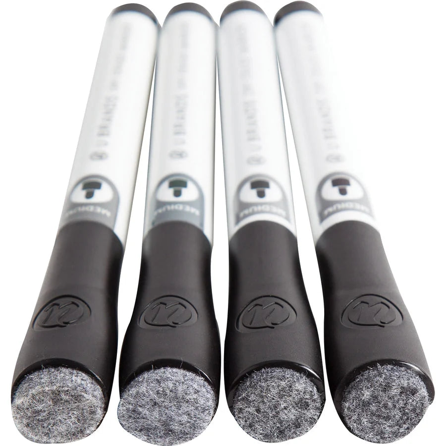 U Brands Dry Erase Markers - Medium Tapered Point - Black Ink - 12 Pack - & Dry-Erase