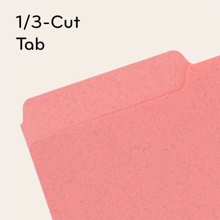 U Brands U-Eco 1/3 Tab Cut Letter Top Tab File Folder - Alternate-Image3