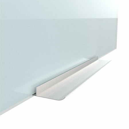 U Brands Floating Frameless Non-Magnetic Ghost Grid Glass Dry-Erase Board - Bottom