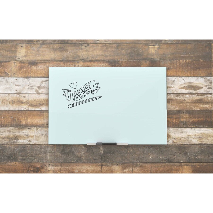U Brands Floating Non-Magnetic Glass Frameless Dry-Erase Board - Alternate-Image1