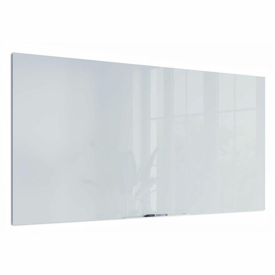 U Brands Floating Non-Magnetic Glass Frameless Dry-Erase Board - Right