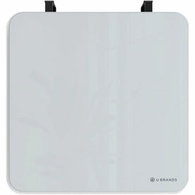 U Brands Glass Dry-Erase Board - 12x12’’ Frosted White - Magnetic Square - Dry Erase Boards