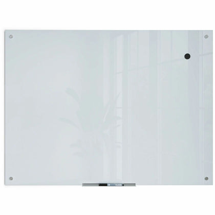 U Brands Glass Dry-Erase Board - 48x36’’ Frosted White Surface - Dry Erase Boards