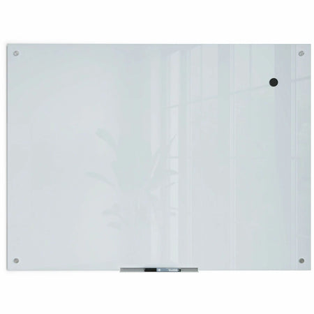 U Brands Glass Dry-Erase Board - 48x36’’ Frosted White Surface - Dry Erase Boards