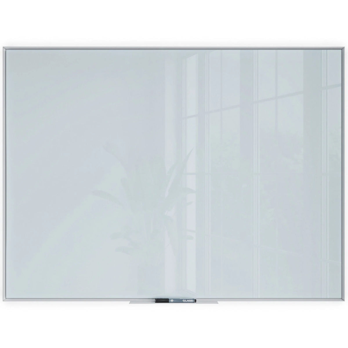 U Brands Glass Dry-Erase Board - 48x36’’ Frosted White Surface - Dry Erase Boards