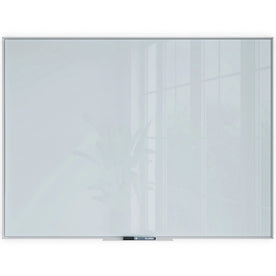 U Brands Glass Dry-Erase Board - 48x36’’ Frosted White Surface - Dry Erase Boards