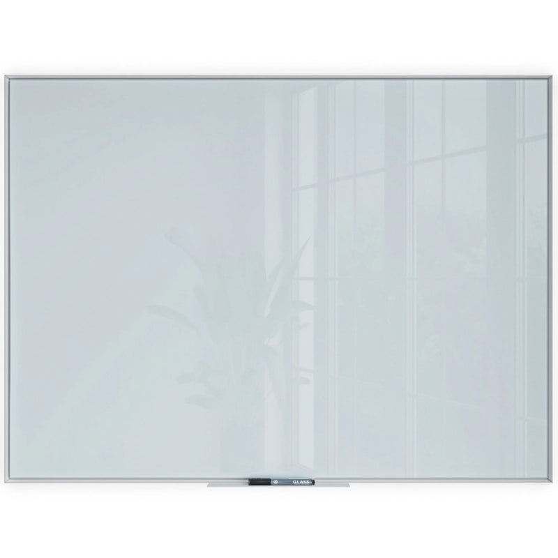 U Brands Glass Dry-Erase Board - 48x36’’ Frosted White Surface - Dry Erase Boards