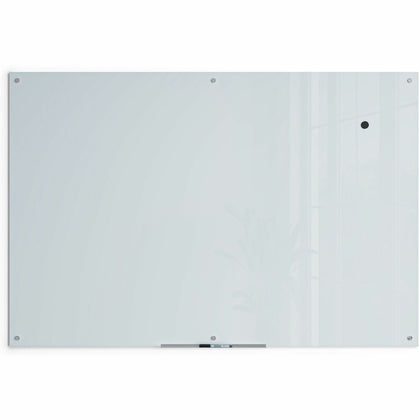 U Brands Glass Dry-Erase Board: 6x4 ft Frosted White - Magnetic Surface - Dry Erase Boards