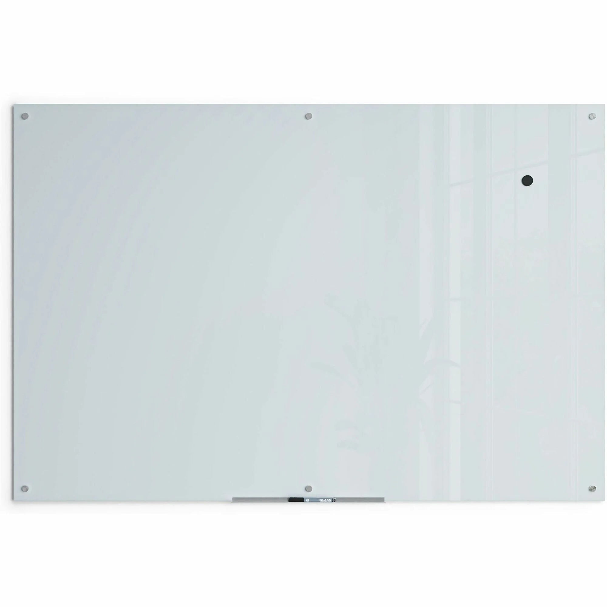 U Brands Glass Dry-Erase Board: 6x4 ft Frosted White - Magnetic Surface - Dry Erase Boards