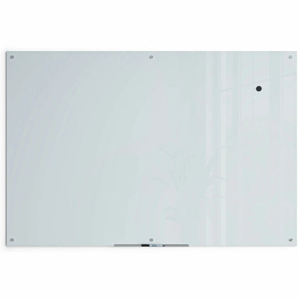 U Brands Glass Dry-Erase Board: 6x4 ft Frosted White - Magnetic Surface - Dry Erase Boards
