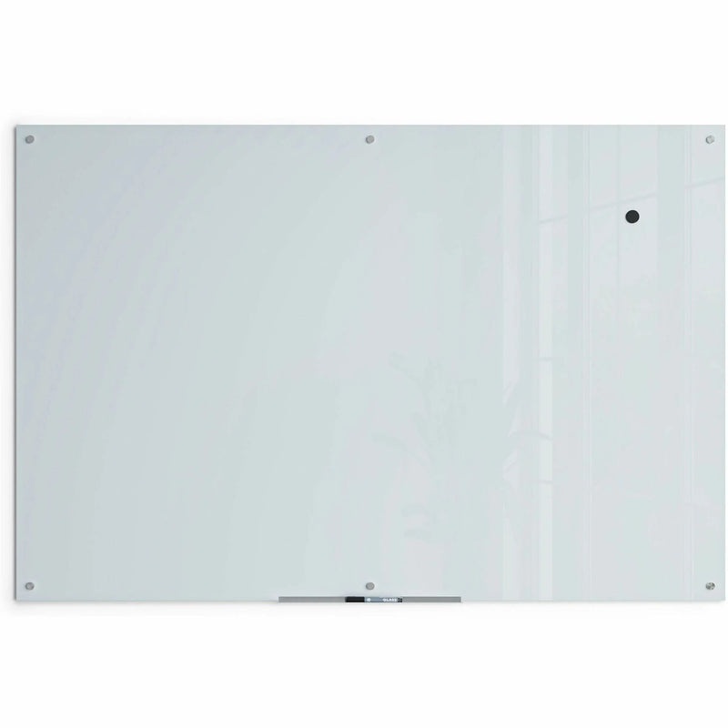 U Brands Glass Dry-Erase Board: 6x4 ft Frosted White - Magnetic Surface - Dry Erase Boards