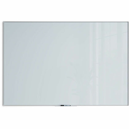 U Brands Glass Dry-Erase Board - 72x48’’ - Frosted White Surface - Aluminum Frame - Dry Erase Boards