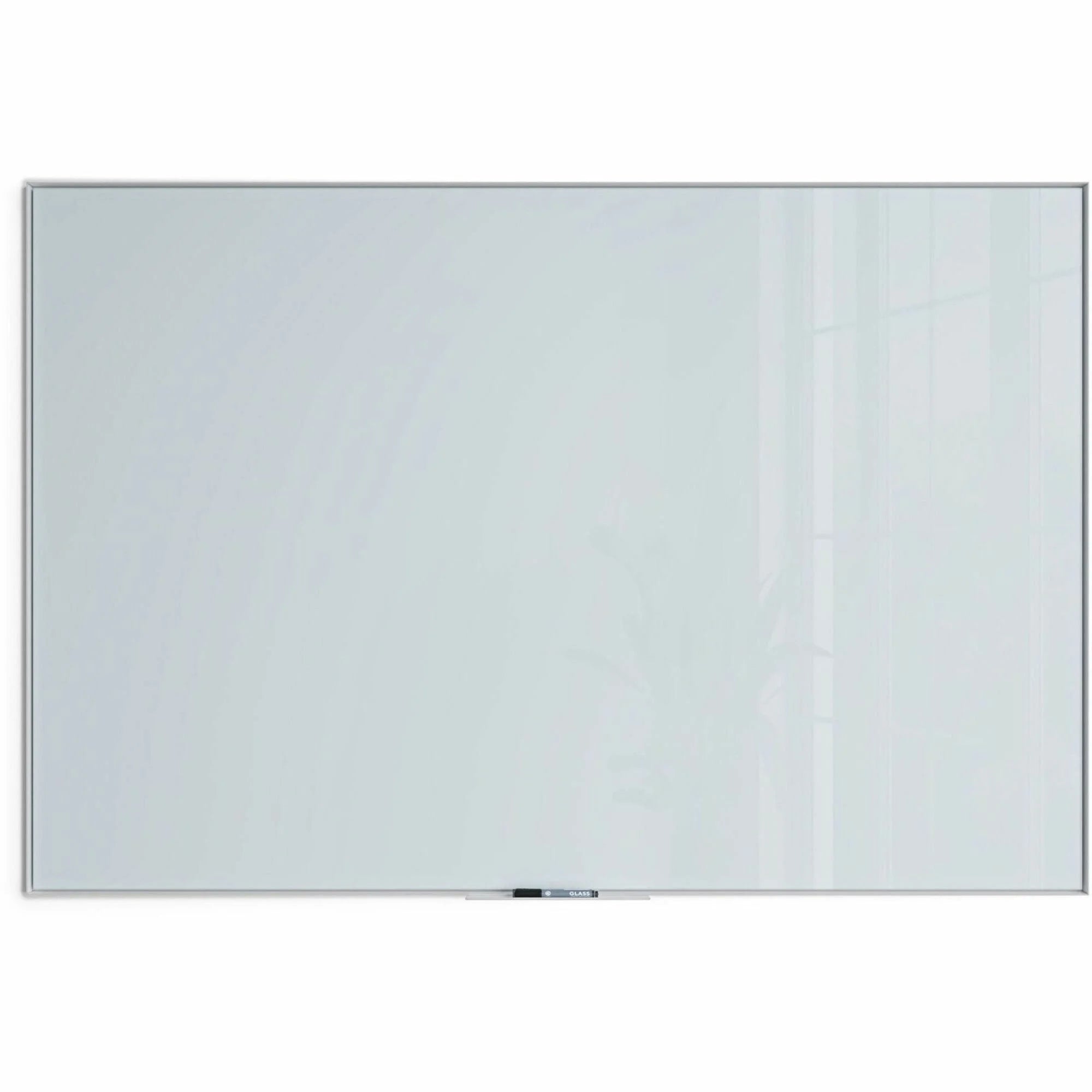 U Brands Glass Dry-Erase Board - 72x48’’ - Frosted White Surface - Aluminum Frame - Dry Erase Boards
