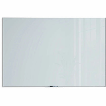 U Brands Glass Dry-Erase Board - 72x48’’ - Frosted White Surface - Aluminum Frame - Dry Erase Boards