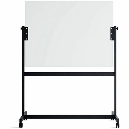 U Brands Glass Dry-Erase Easel: 48x36’’ Rolling Board - Portable Floor Stand - Dry Erase Boards