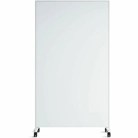 U Brands Glass Dry-Erase Mobile Floor Easel - 42x72’’ - Magnetic Surface - Dry Erase Boards