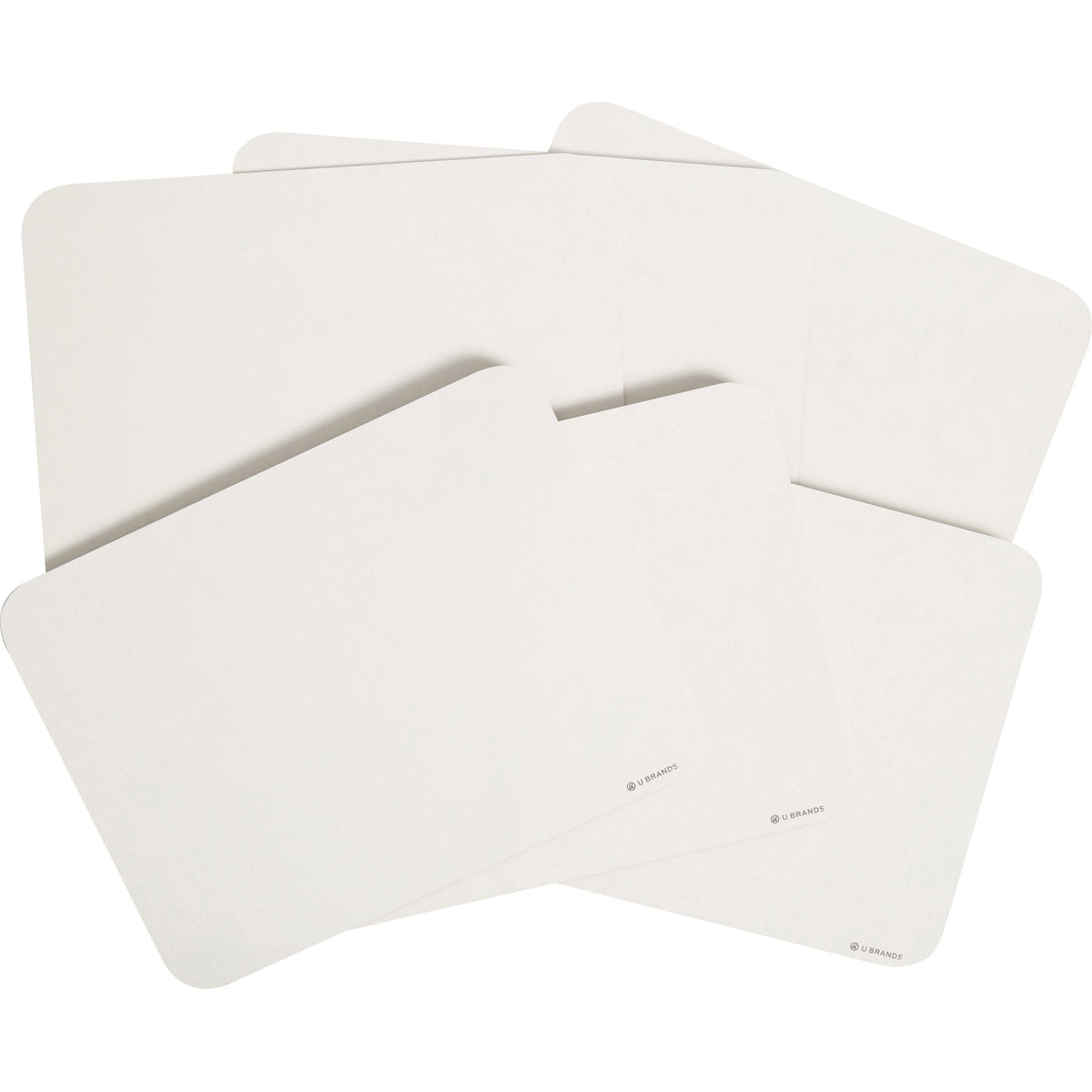 U Brands Lap Board Value Pack - 12x9’’ White Melamine - 6/Pack - Learning Boards & Supplies