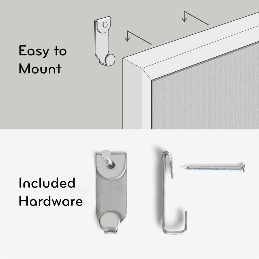 U Brands Linen Bulletin Board - Alternate-Image1