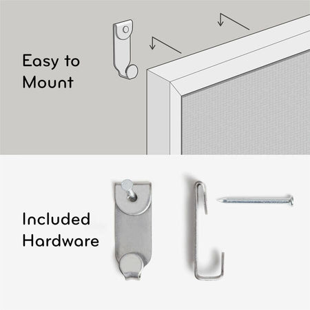 U Brands Linen Bulletin Board - Alternate-Image1