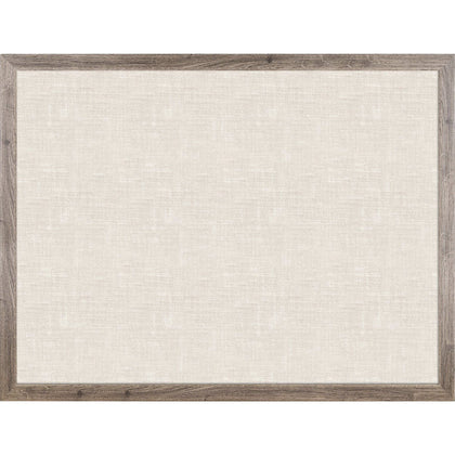U Brands Linen Bulletin Board - 36x48 Tan Surface - Rustic Wood Frame - Boards