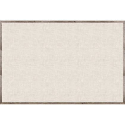 U Brands Linen Bulletin Board - 48x72 - Tan Surface - Rustic Wood Frame - Boards