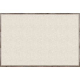 U Brands Linen Bulletin Board - 48x72 - Tan Surface - Rustic Wood Frame - Boards