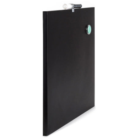 U Brands Magnetic Chalkboard: 14x14’’ Frameless Black Steel - Horizontal Square - Chalk Boards
