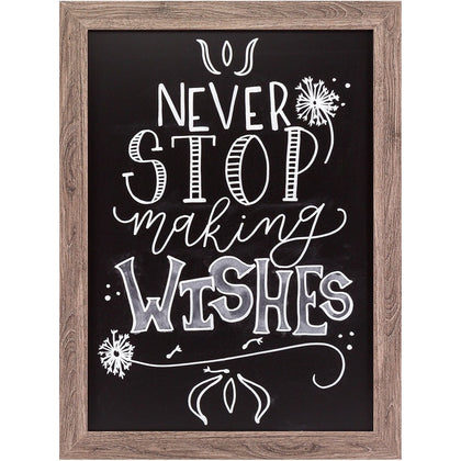 U Brands Magnetic Chalkboard: Rustic Frame 18x24’’ - Versatile Display - Chalk Boards