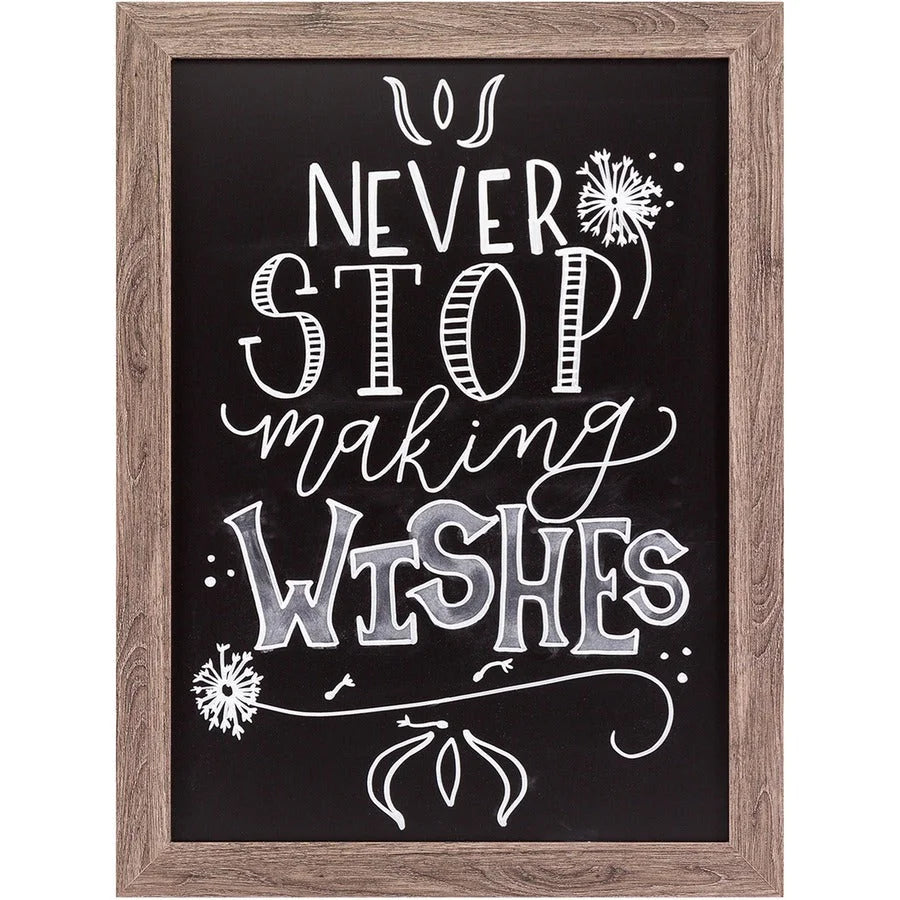 U Brands Magnetic Chalkboard: Rustic Frame 18x24’’ - Versatile Display - Chalk Boards
