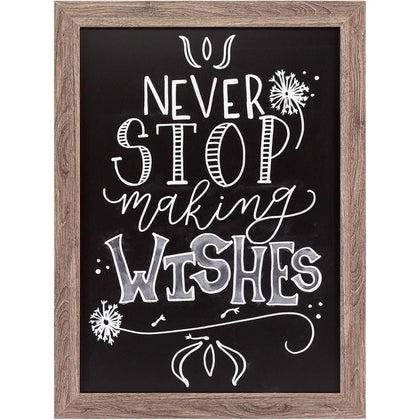 U Brands Magnetic Chalkboard: Rustic Frame 18x24’’ - Versatile Display - Chalk Boards