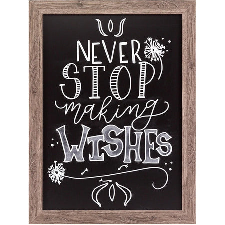 U Brands Magnetic Chalkboard: Rustic Frame 18x24’’ - Versatile Display - Chalk Boards