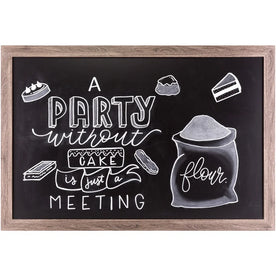 U Brands Magnetic Chalkboard: Rustic Frame 36x24 - Versatile Design - Chalk Boards