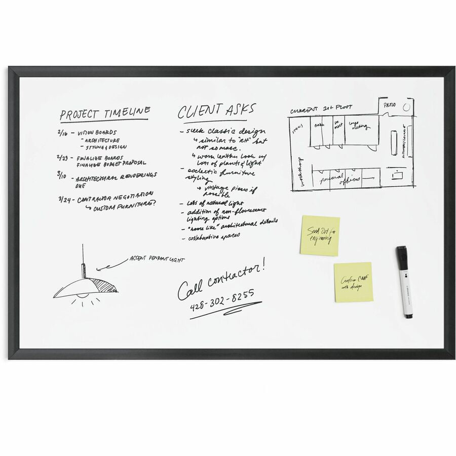 U Brands Magnetic Dry-Erase Board - Front