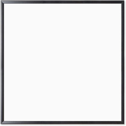 U Brands Magnetic Dry-Erase Board - 36x36’’ White Steel - Black Wood Frame - Dry Erase Boards