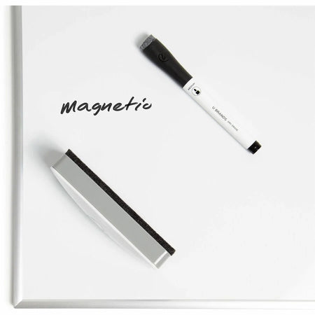 U Brands Magnetic Eraser: White Rectangle Felt - & Contoured - Board Easel Accessories