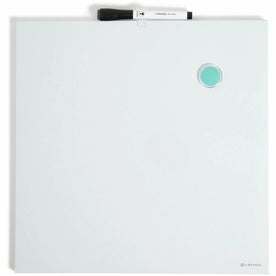 U Brands Magnetic Frameless Dry-Erase Board - 14’’ Square White Steel Surface - Dry Erase Boards