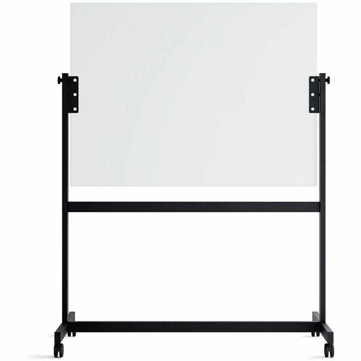 U Brands Magnetic Glass Dry-Erase Board Rolling Easel - 1500