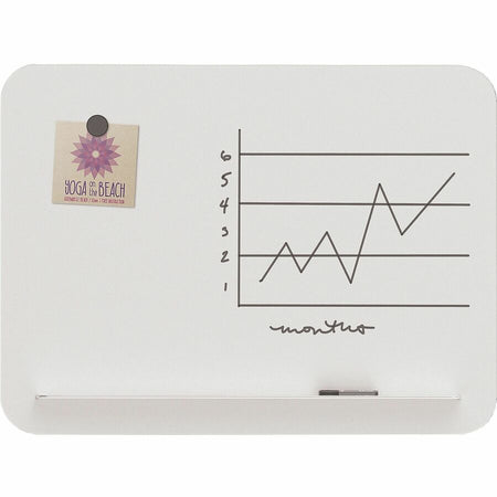 U Brands Magnetic Glass Frameless Dry-Erase Board - Front