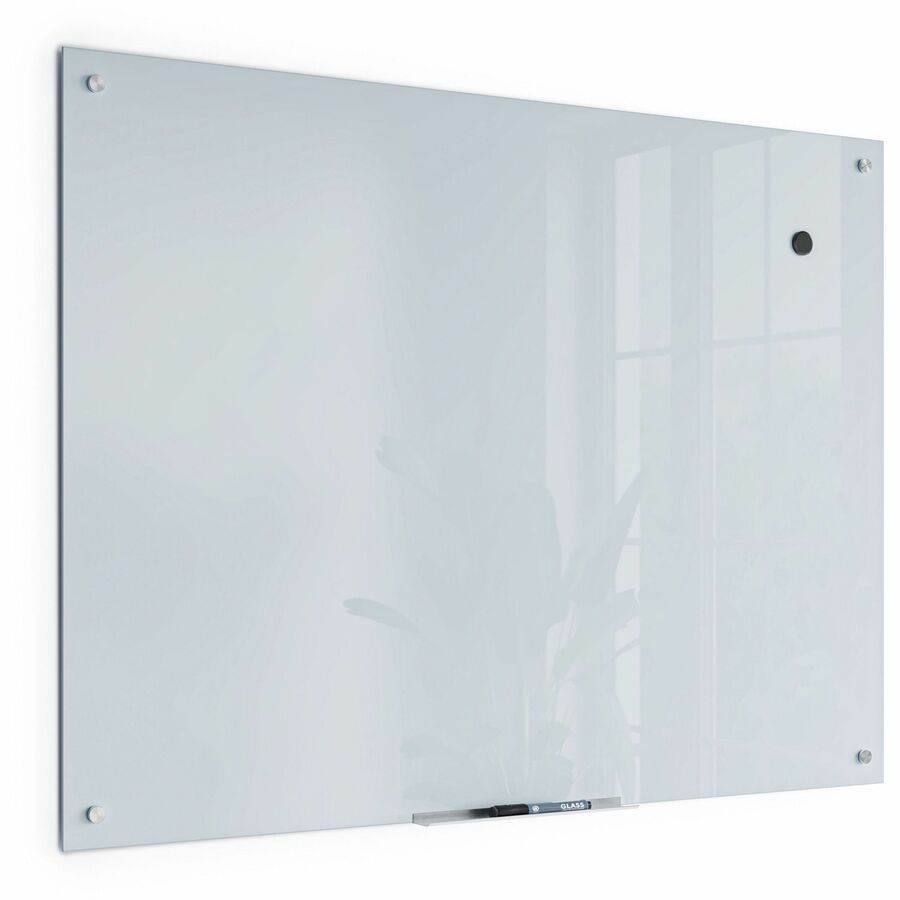 U Brands Magnetic Glass Frameless Dry-Erase Board - Right