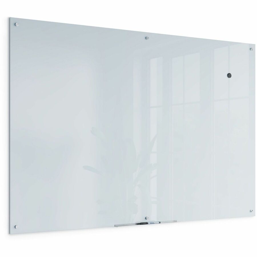 U Brands Magnetic Glass Frameless Dry-Erase Board - Right