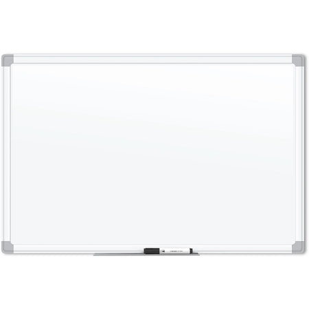 U Brands Magnetic Porcelain Steel Board - 48x36’’ White Surface Aluminum Frame - Dry Erase Boards