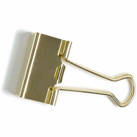 U Brands Medium Binder Clips - 145 Sheet Capacity - Gold Steel - 72 Pack - Bulldog