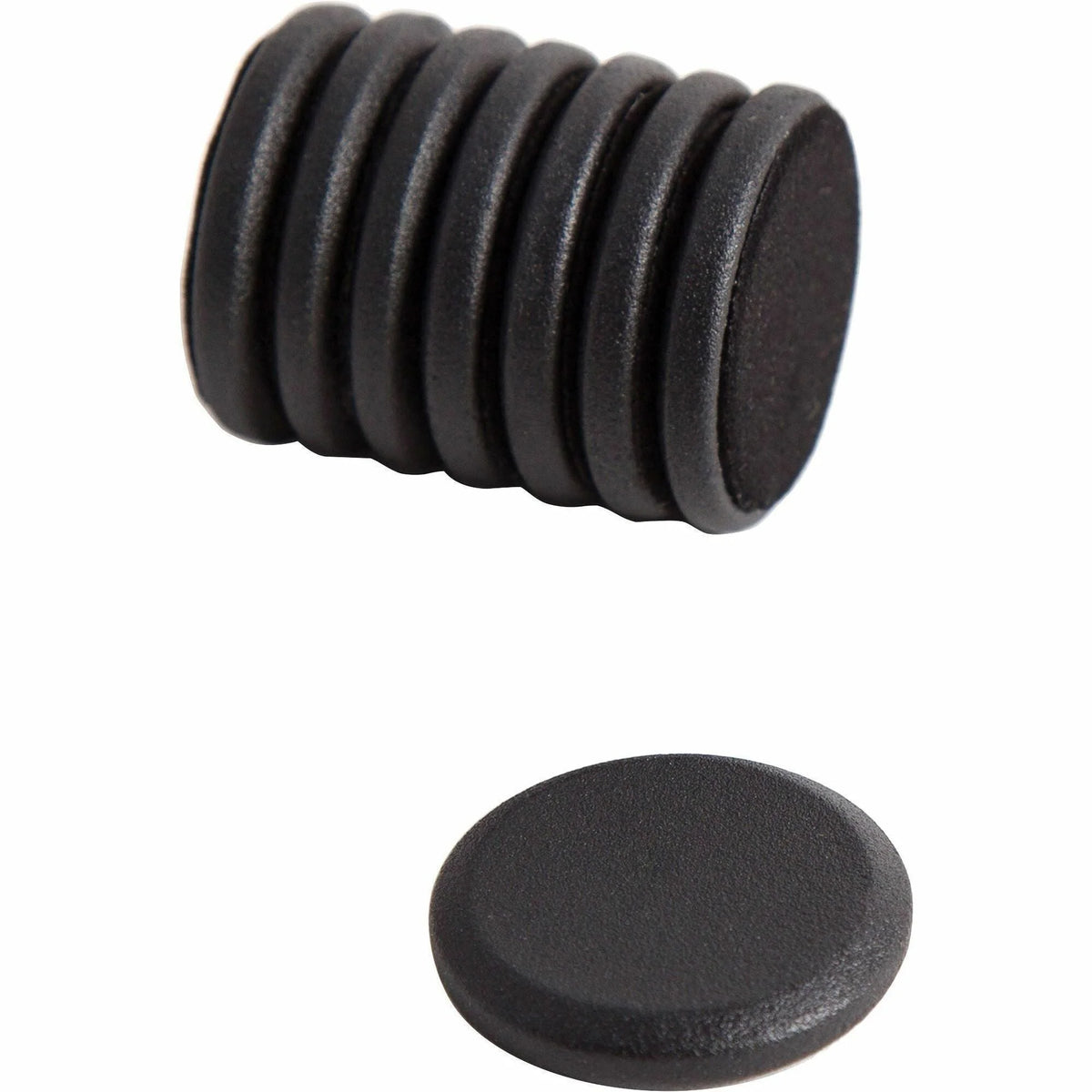U Brands Metal Magnets - High Energy 1.3’’ Round Durable - 8/Pack Black - Board & Easel Accessories