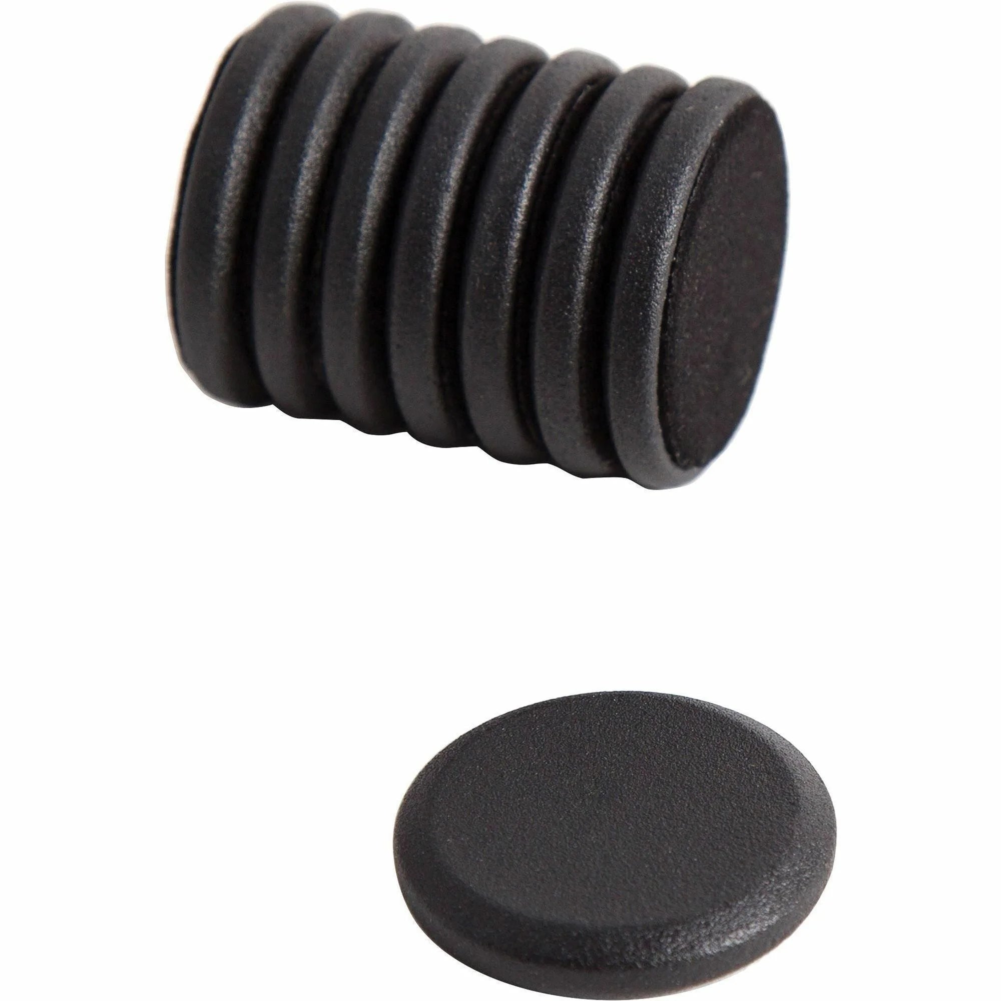 U Brands Metal Magnets - High Energy 1.3’’ Round Durable - 8/Pack Black - Board & Easel Accessories