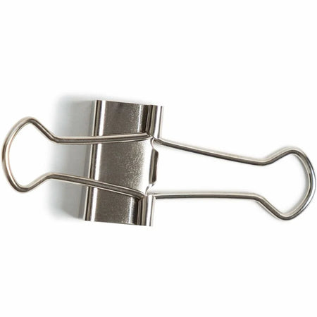 U Brands Small Binder Clips - 75 Sheet Capacity - Silver Steel - 72 Pack - Bulldog