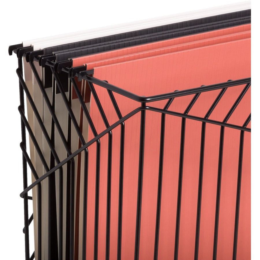 U Brands Vena Desk Organization Collection Hanging File Basket - 9.50’’ Height x 6.80’’ Width 12.40’’ Length - Black